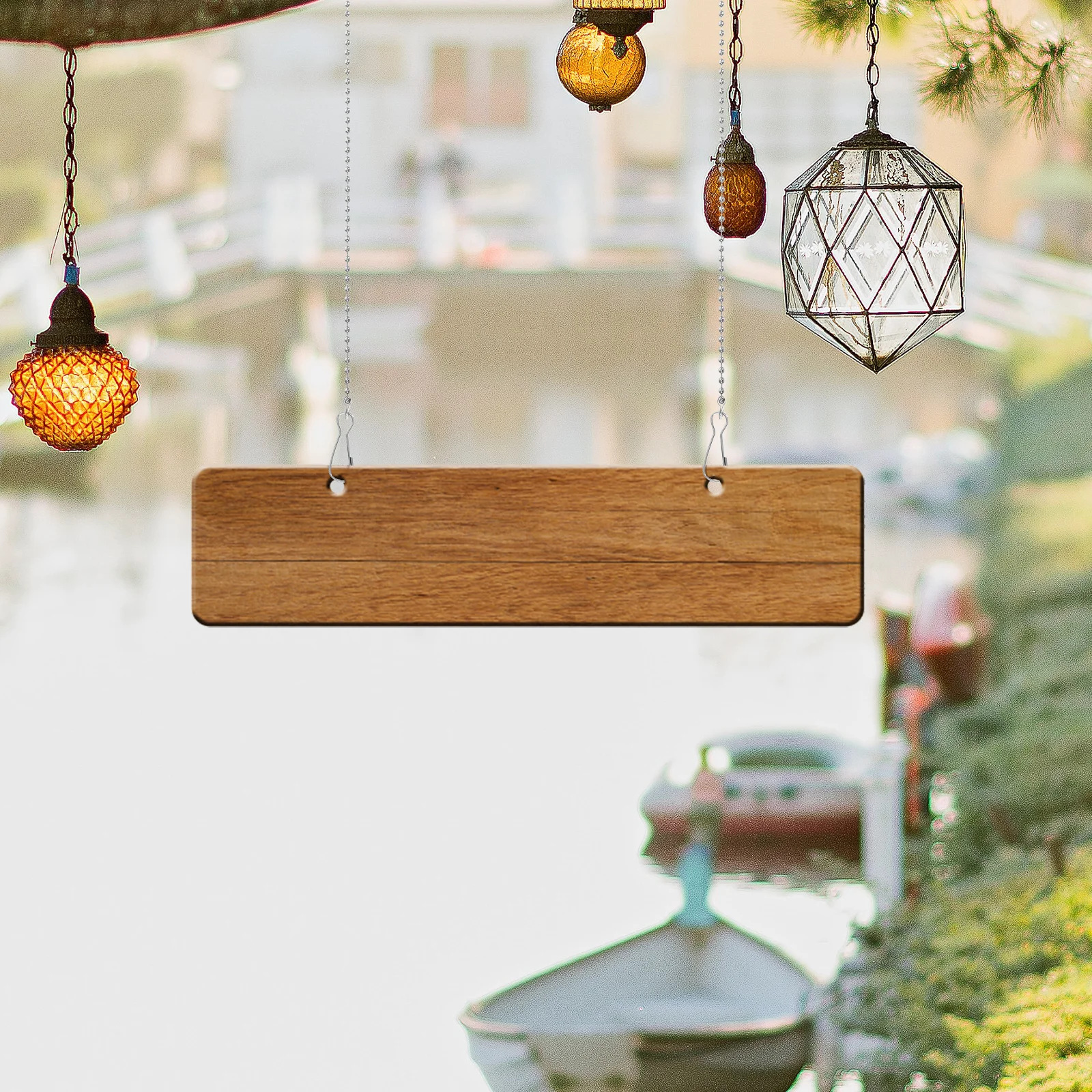 

20Pcs Robust Alloy Hanging Chains Modern Design Hooks Included Ideal for Signs Baskets Plants Indoor Outdoor Decor