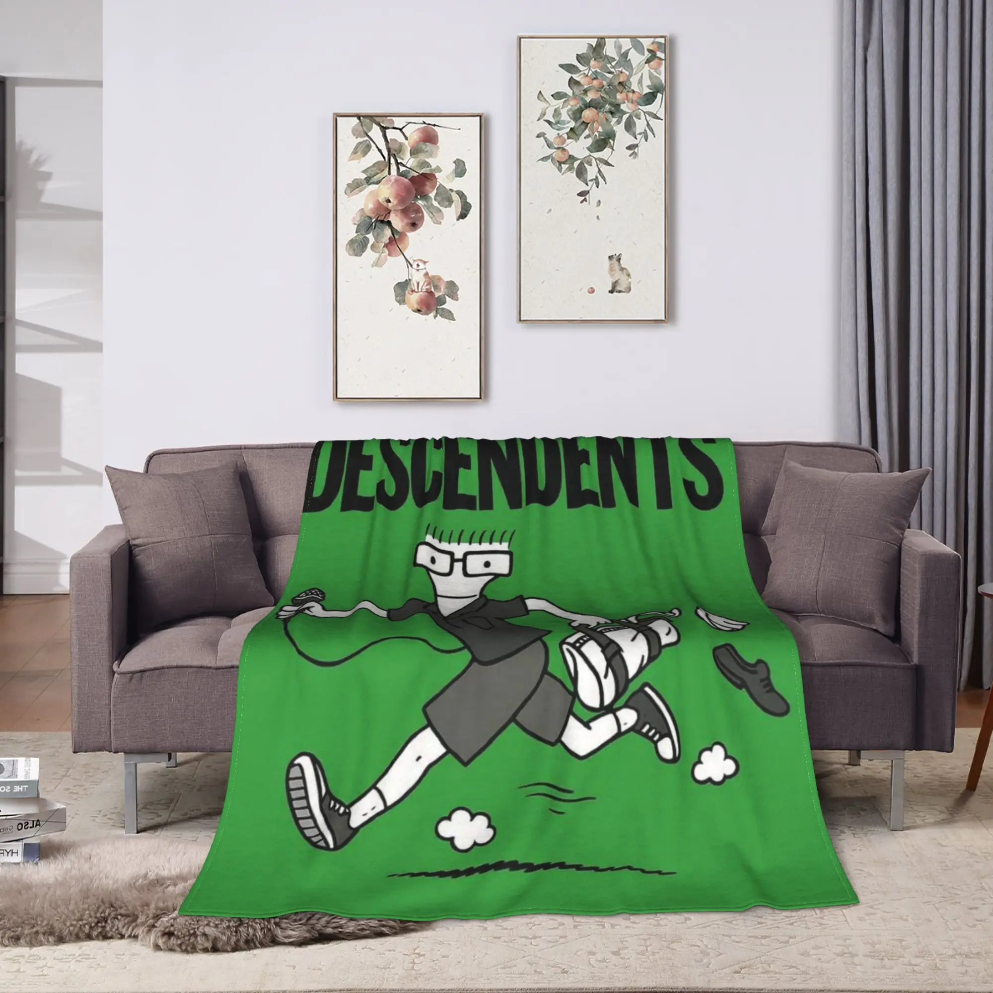 Descendents Milo Goes to College Blankets Quality Comfortable  Bedding Throws Winter Travel Car Couch Bed Print Bedspread
