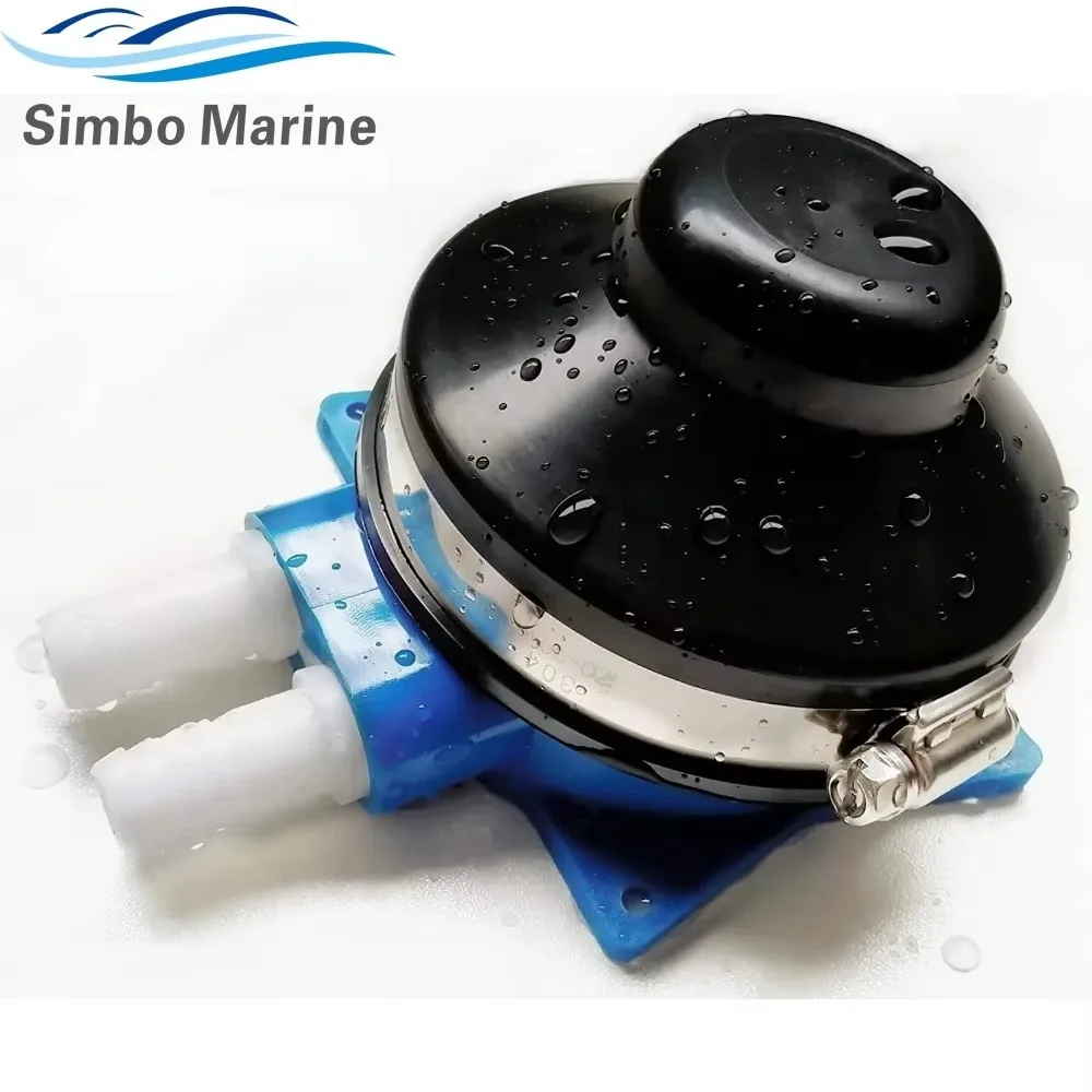 물 자체 프라이밍 풋 워터 펌프, 해양 RV 보트 빌지 갤리 펌프, 변기 워시 대야, 1/2 인치 플렉시블 호스에 적합