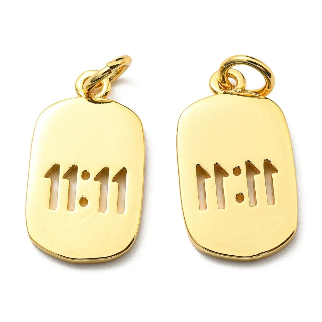 20pcs Oval with Number Brass Charm with Jump Ring for Keychain Necklace DIY Jewelry Making Findings