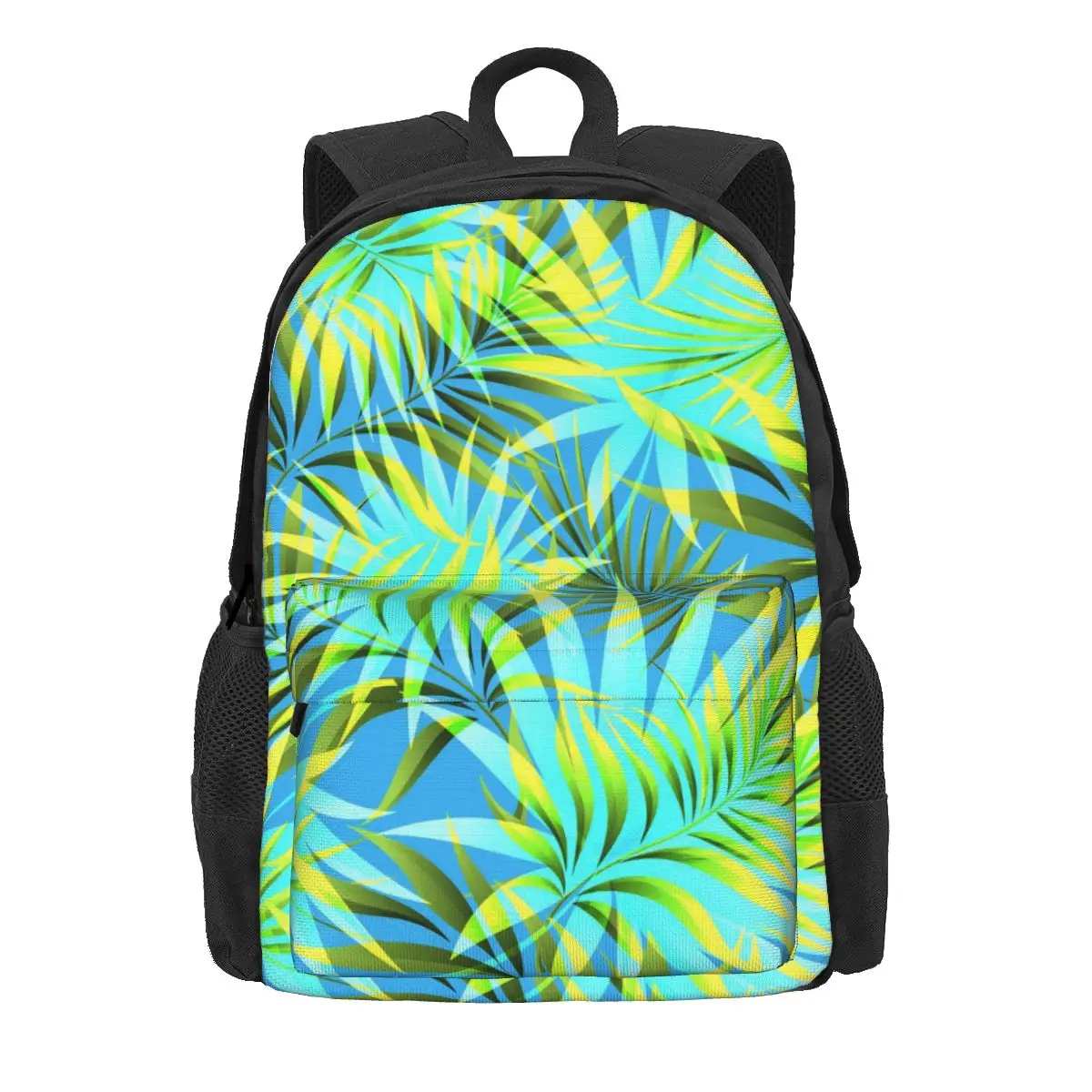 Tropical Palm Leaf Backpack Jungle Print Outdoor Backpacks Youth Fun School Bags High Quality Big Rucksack