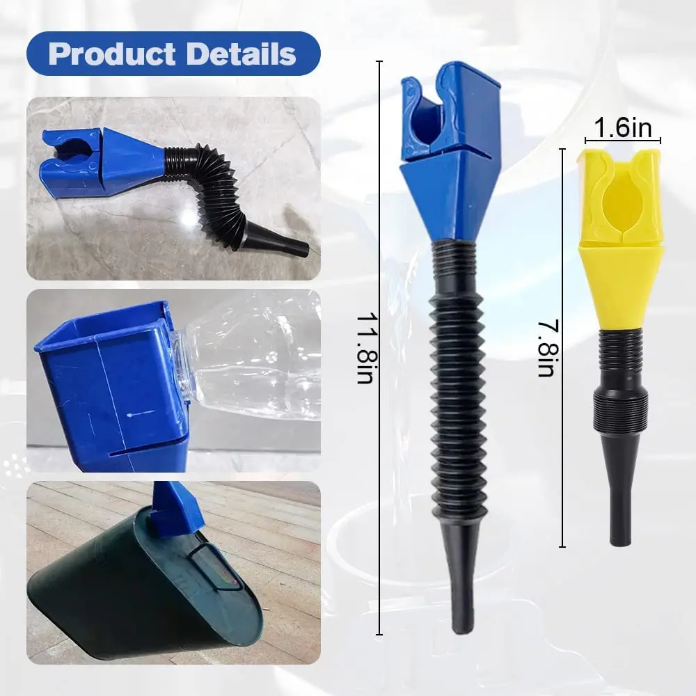 Plastic Car Motorcycle Refueling Gasoline Engine Oil Funnel Filter Transfer Tool Oil Change oil Funnel Accesorios Para Automóvil