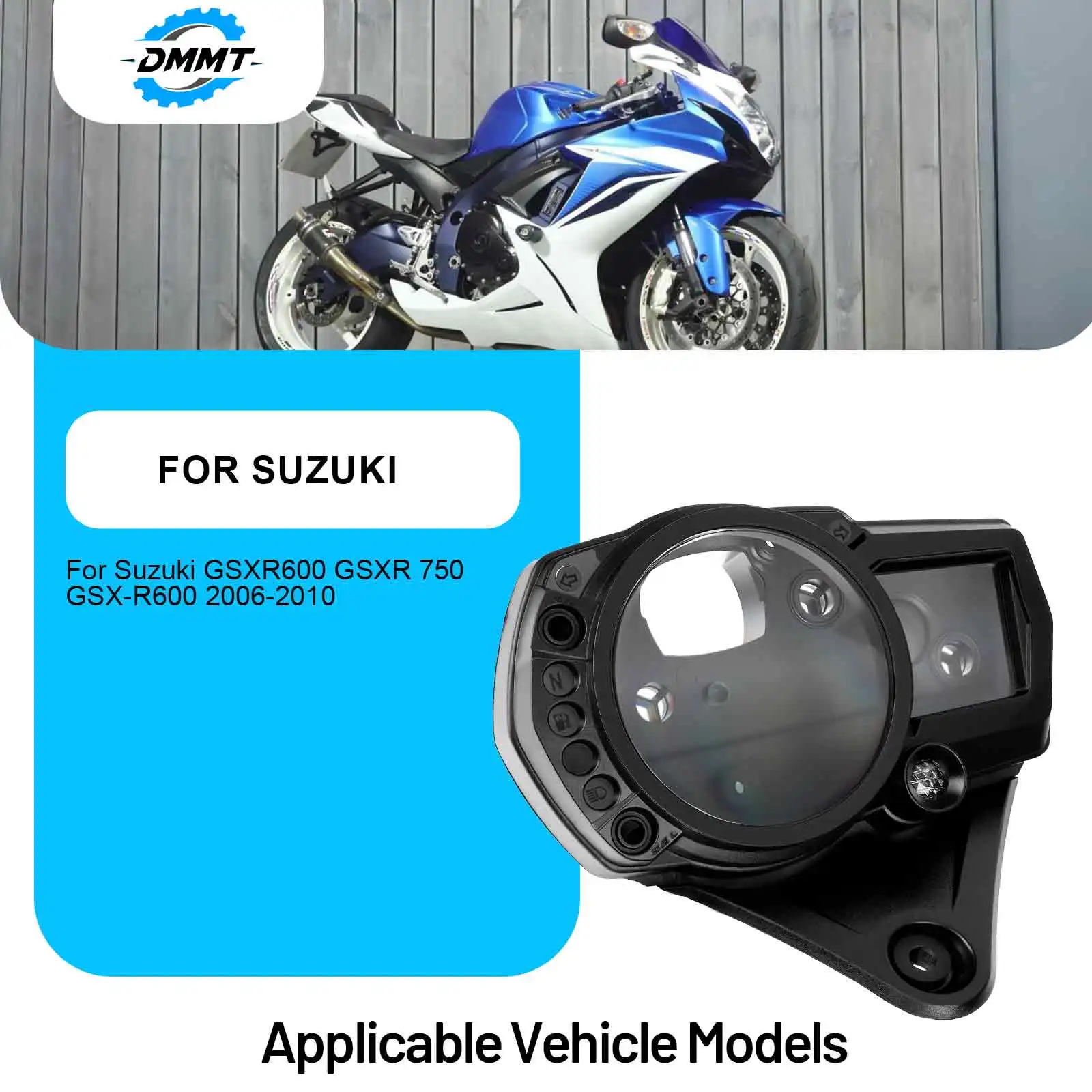 

Motorcycle Speedo Meter Gauge For Suzuki GSXR600 GSXR 750 GSX-R600 2006-2010 Motorcycle Speedometer Instrument Housing Cover