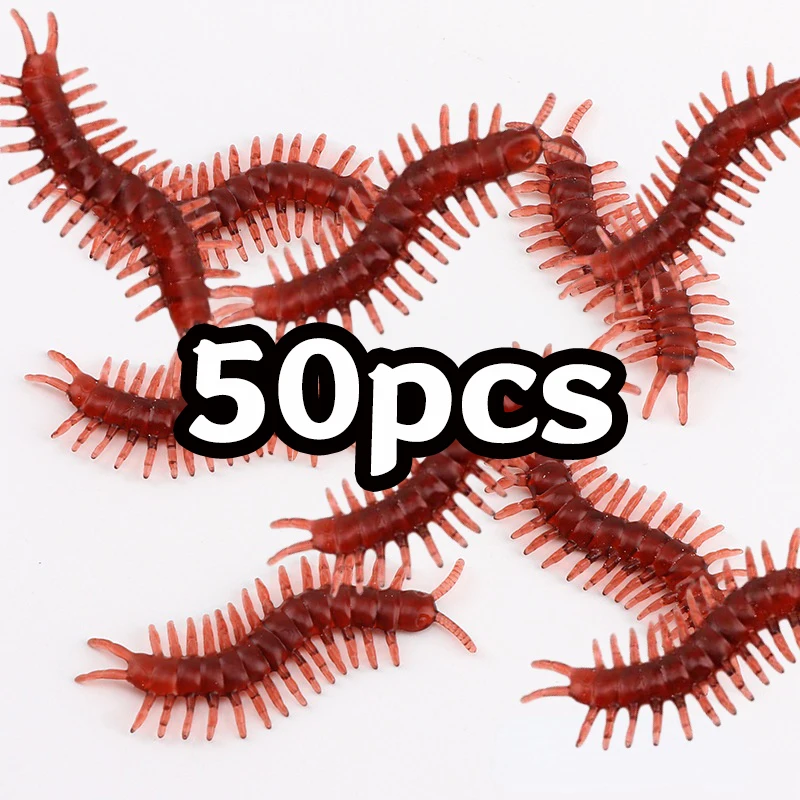 50pcs Realistic Bugs Toy Fake Cockroach Prank