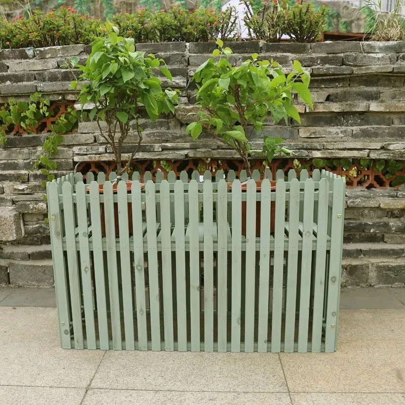Outdoor pastoral flower stand, courtyard garden fence, restaurant partition flower box flower groove barrier indoor and outdoor