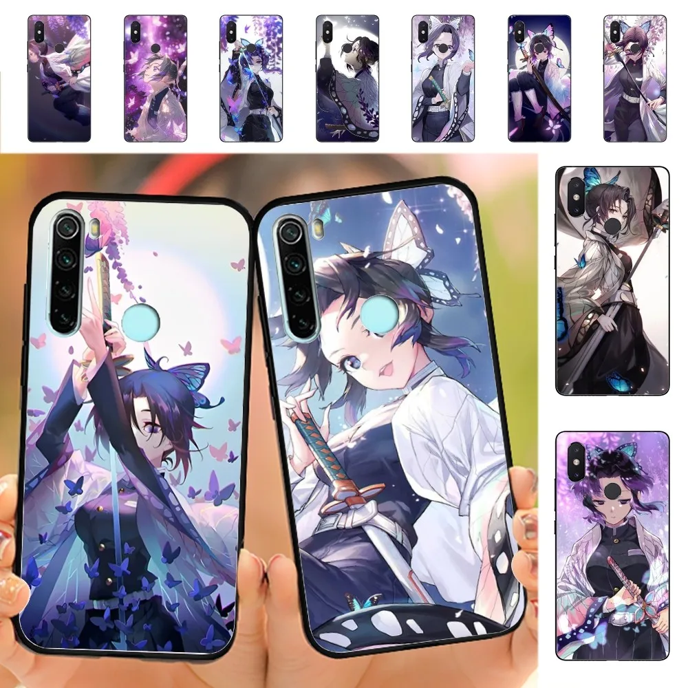 Anime Demon Slayer Kanao Shinobu Phone Case For Redmi Note 4 X 5 A 6 7 8 T 9 9S 10 11 11S 11Epro Poco M3 pro