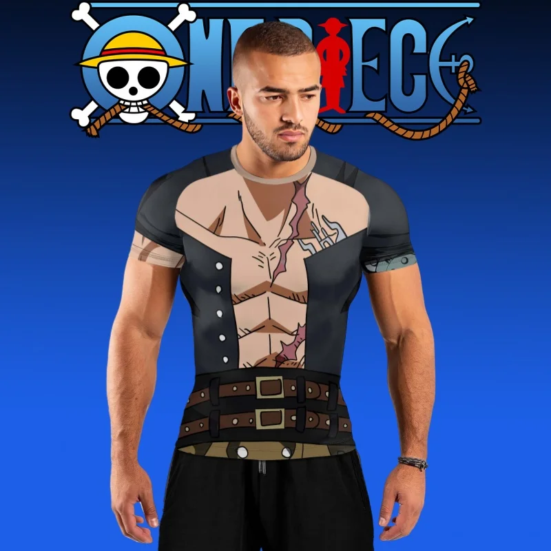 

One Piece Eustas Children's Short Sleeve Role Playing Jersey Summer Anime 3D Printed T-shirt Short Sleeve Men's T-shirt Gym Top