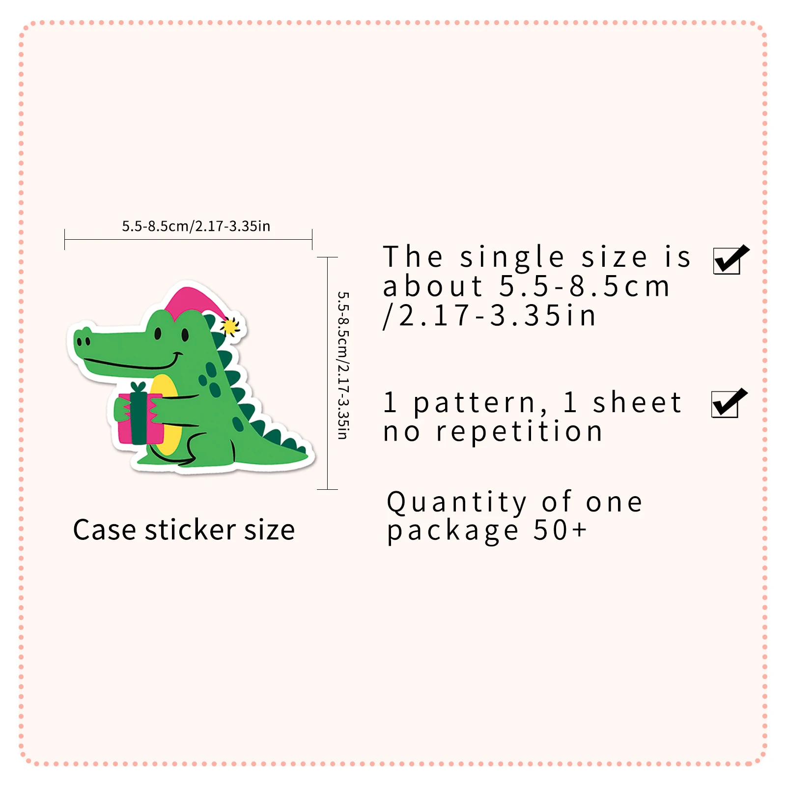 50pc Cartoon Crocodile Series Cartoon Cute Graffiti Stickers Suitcase Laptop Guitar Skateboard Personalized Decoration Stickers