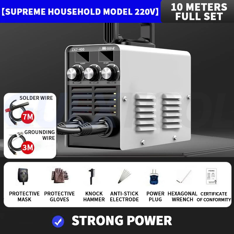 Small Portable Butt Welding Machine High Power Handheld All Copper Automatic Welding Machine 220V/380V Household Welding Machine