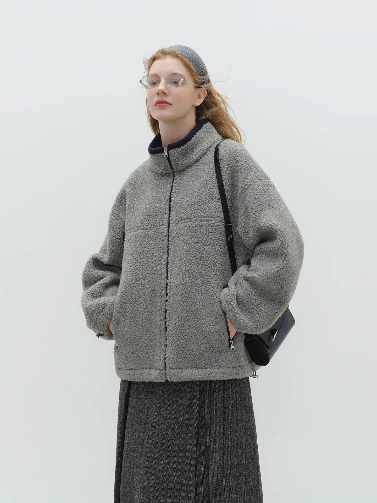 

Теплая Fce Jaet на молнии с воротником-стойкой, повседневная верхняя одежда из полиэфирного волокна для молодых женщин, винтажная тематическая одежда для отдыха для барбекю