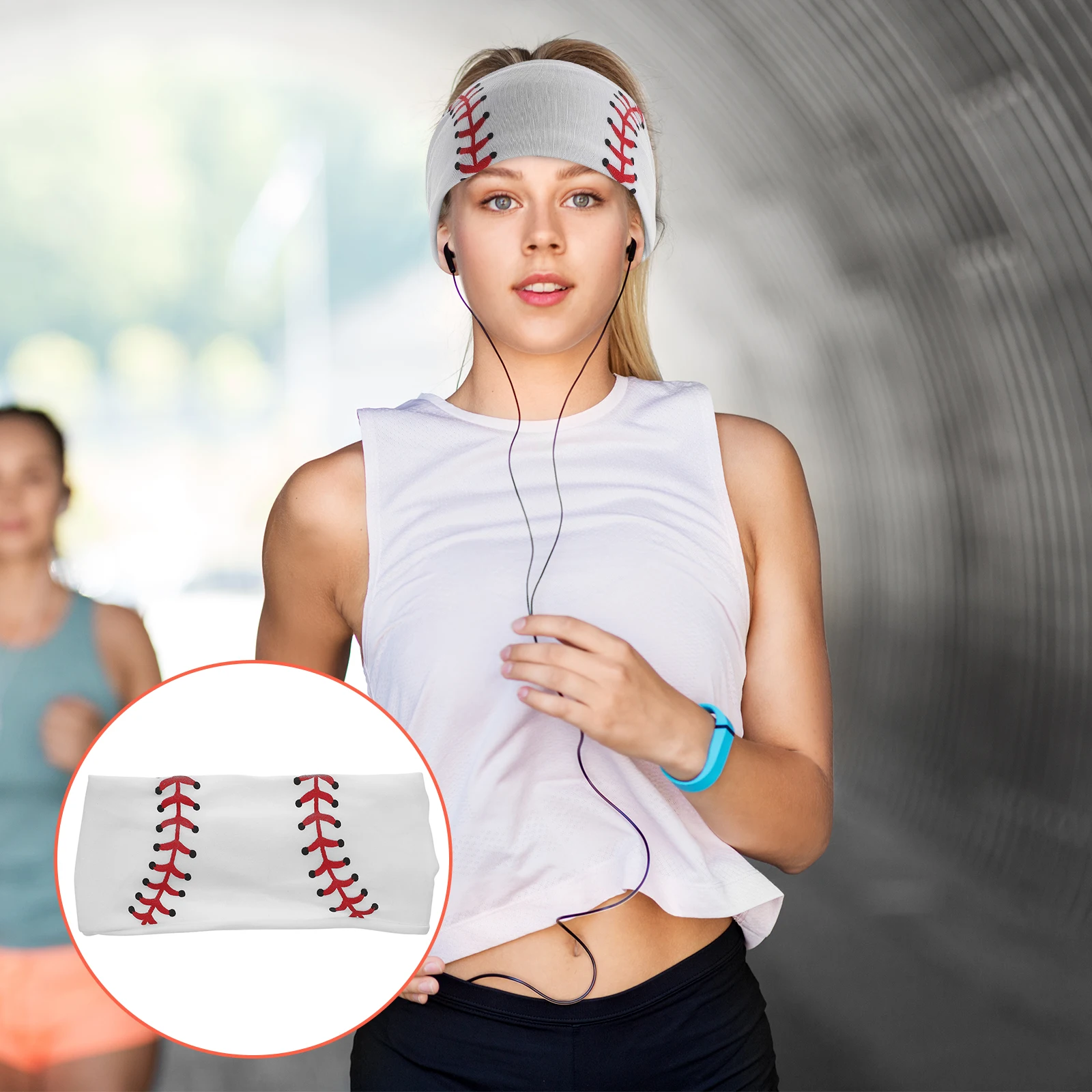 

Впитывающая повязка на голову для софтбола, спортивная повязка для волос, удобная, приятная для кожи, для бега, фитнеса, баскетбола, бейсбола, аксессуары