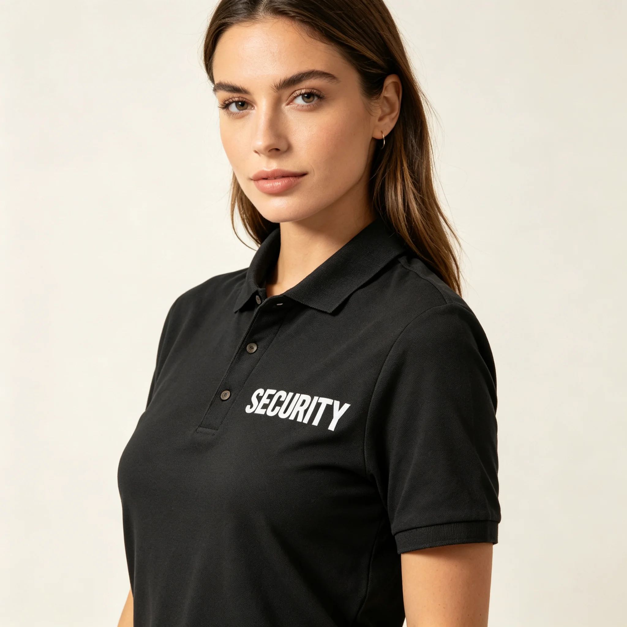 Herren-Sicherheits-Poloshirt mit Front- und Rückendruck, T-Shirt für Mitarbeiter-Veranstaltungen, Uniform aus NYC-Fabrik – Detail 5