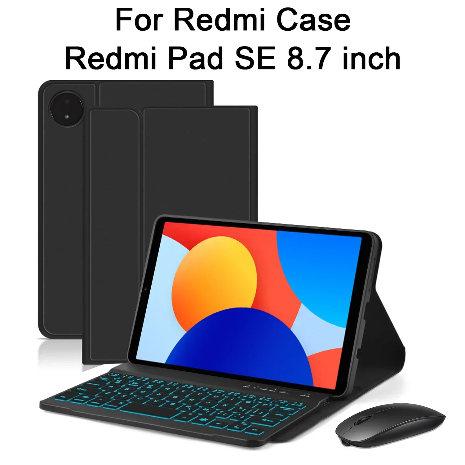 

Tablet Case for Redmi Pad SE 8.7 Inch, Keyboard Cover for Redmi Pad SE 8.7-inch