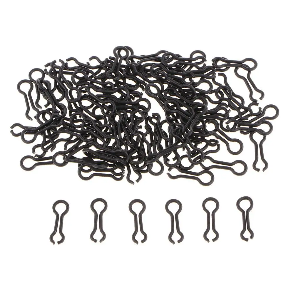 100 pcs Stainless Steel Do It Mould Loops - Sinker Mould Eyes Lead Making Size S / L Fishing Tackle