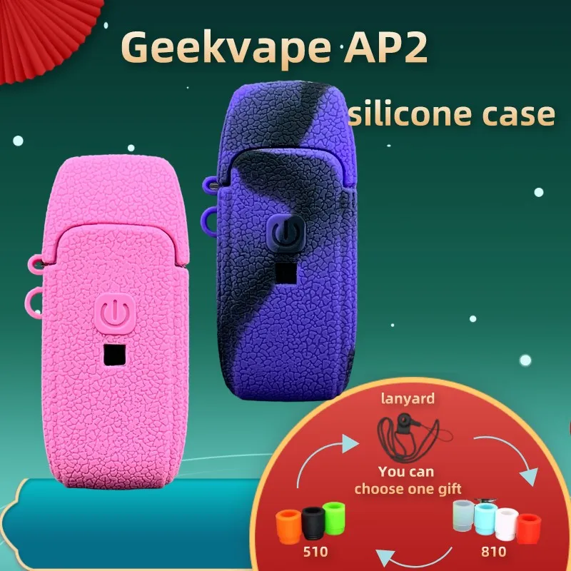 Capa de silicone para geekvape ap2 protetor de manga de borracha macia envoltório escudo da pele 1 pçs