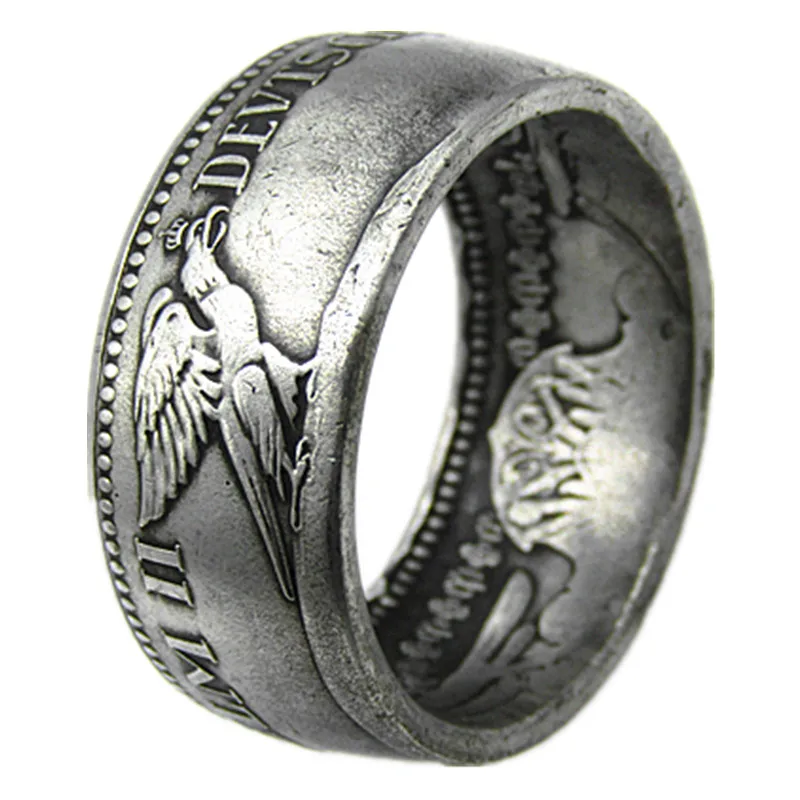 Germany Silver Coin Ring 5 MARK 1913  copper-nickel alloy Handmade In Sizes 8-16