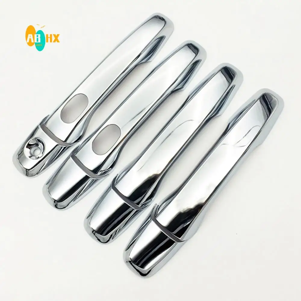 

ABHX-4PCS ABS Outer Side Door Handle Cover Trim With Smart Hole For Ford Explorer 2011-2018