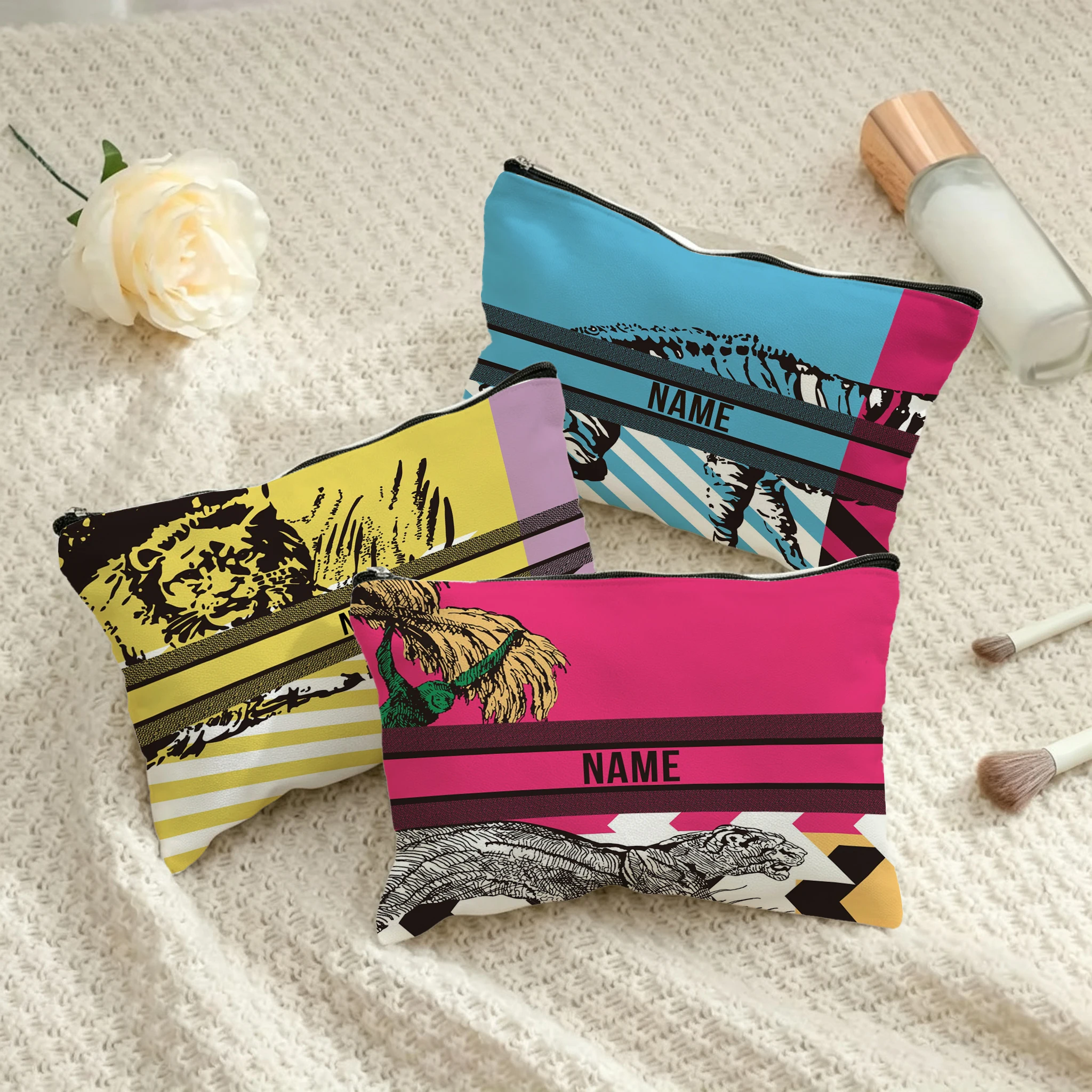 Beauty Makeup School - Bolsa de Maquillaje Personalizada para Damas,