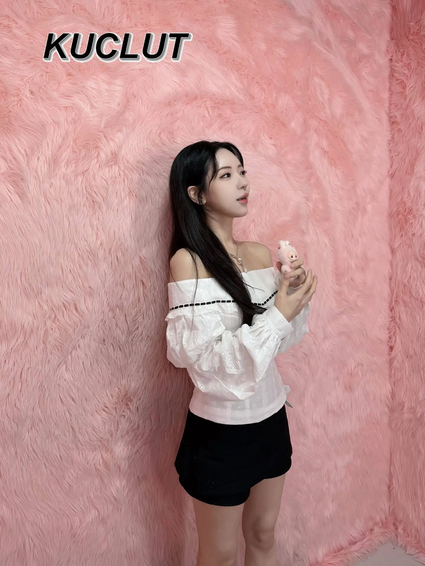 

Корейский нишевый дизайн, весна-осень 2029, женский топ, новая блузка с открытыми плечами, модная рубашка с длинными рукавами и застежкой на талии