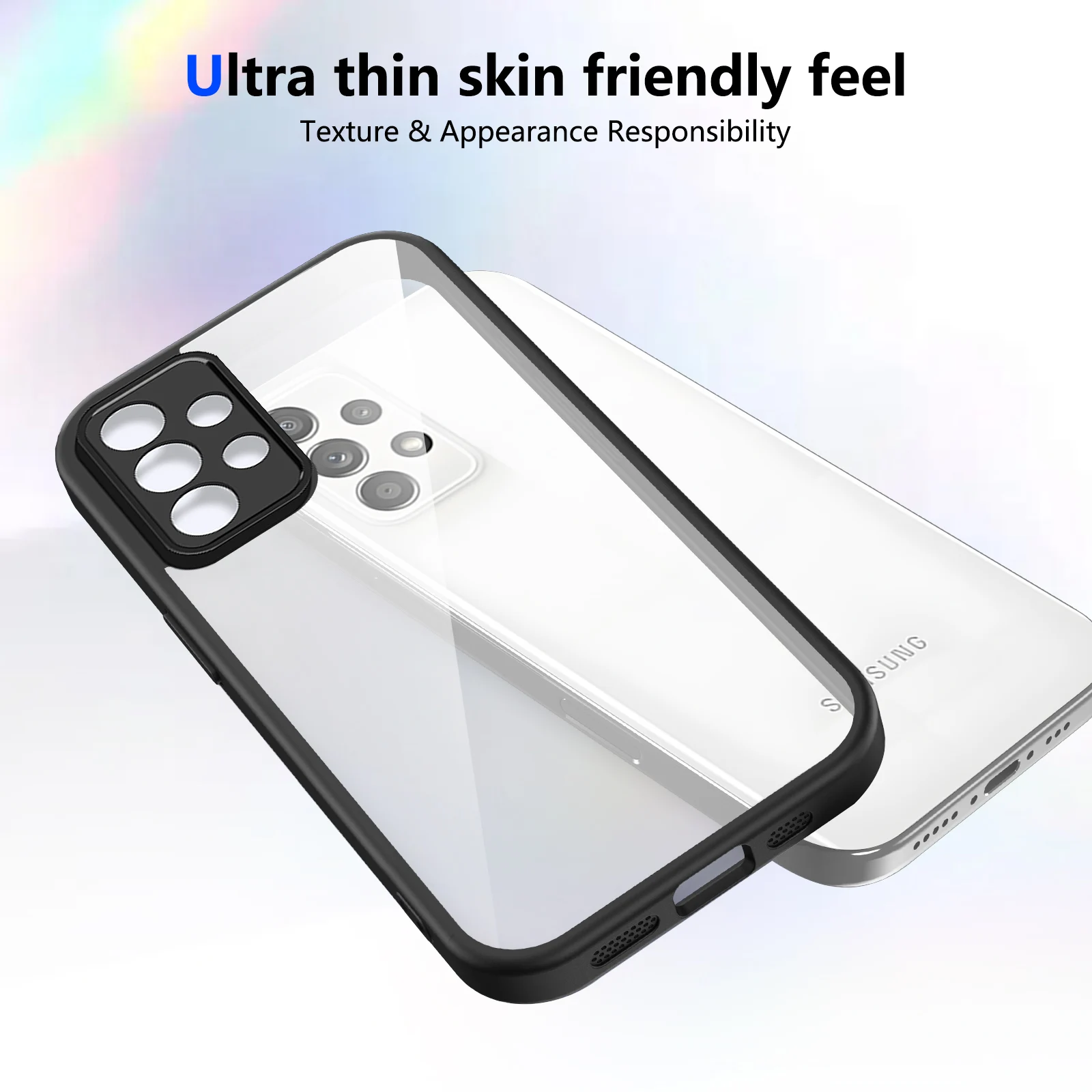 Telefon Fall Für Samsung Galaxy A56 A55 A54 A53 A52 A36 A35 A34 A33 A32 A31 Airbag Stoßfest Shell TPU + transparent Fall