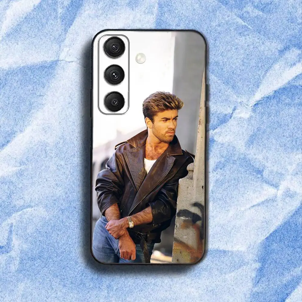 G-George M-Michael Phone Case For Samsung S 25,24,23,22,30,21,10,9,Ultra,Plus,Lite,FE,4,5G Black Soft Case
