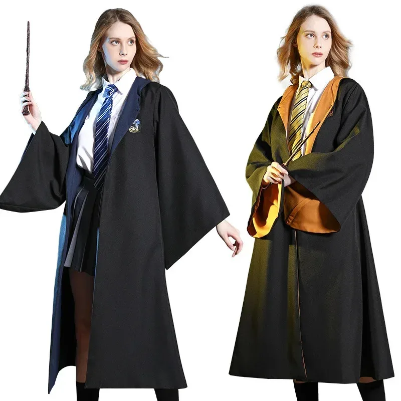 Adult Kids Cosplay Clothes Magic Cloak Children Robe Cape Cosplay Hoodie For Kids Slytherin Robe Hall Accessories