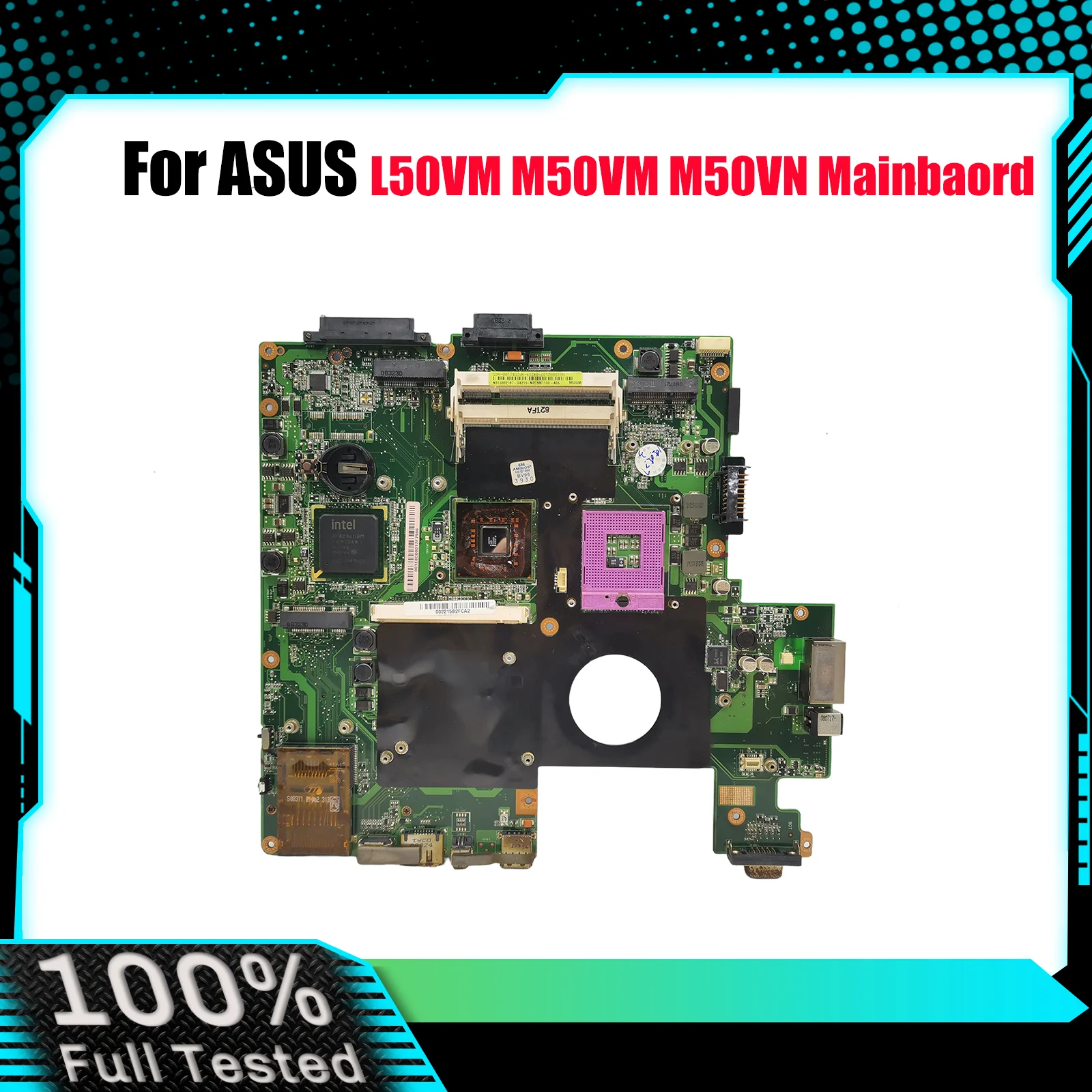 

Материнская плата для ноутбука M50VM для ASUS M50VM M50VN M50V, материнская плата для ноутбука Цей товар в наличии, 100% тестирование, ОК, быстрая доставка