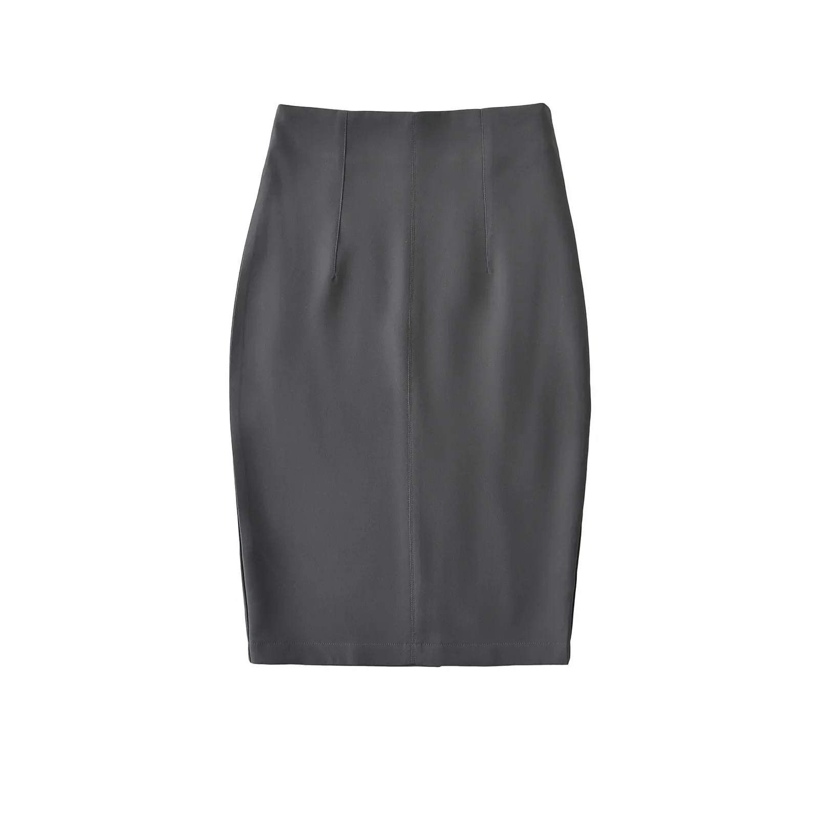 الأعمال عارضة عالية الخصر التخسيس ميدي البدلة تنورة تخفيف ودية تنوعا التفاف Bodycon أنيقة نصف طول التنانير #4