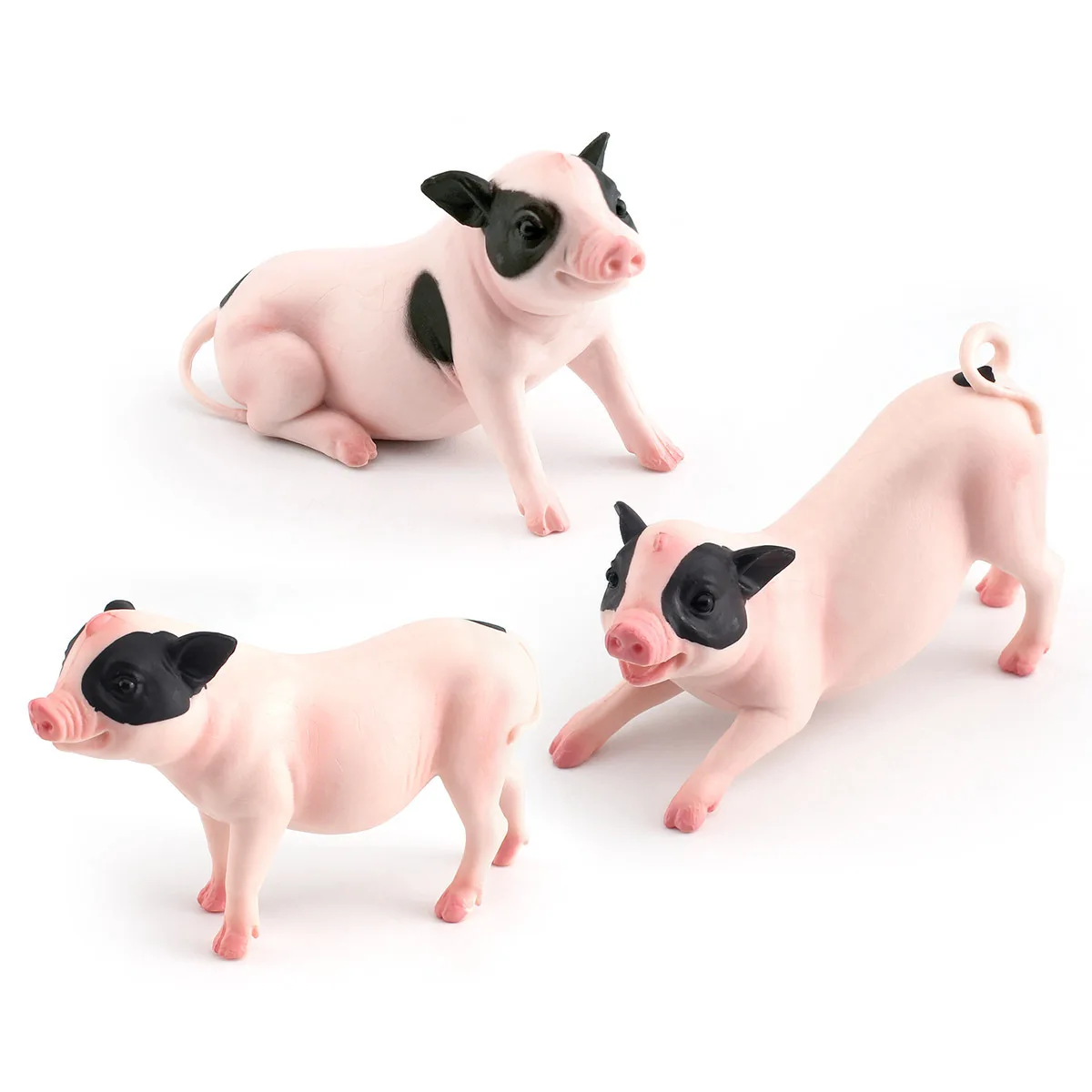 Children's Animal Cognitive Toys Creative Simulation Cute Pig Pig Static Model Children's Puzzlel Toys Desktops Ornaments Toys