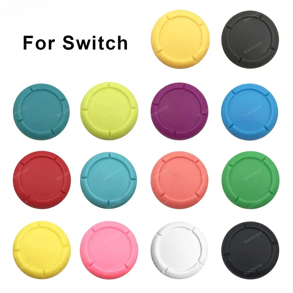 2 peças de capa de substituição para controle de joystick Switch OLED Lite JoyCon, capa de silicone 3D para thumbstick analógico.