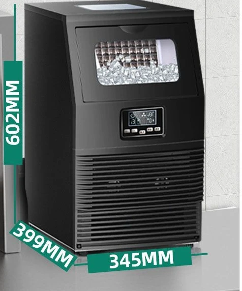 

40KG commercial opening milk tea shop small large square ice cube making machine