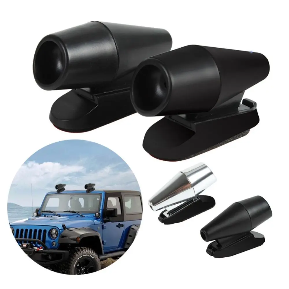 1pair Wind-Powered Ultrasonic Animal Repeller Anti-Collision Ultrasonic Warning Wind Horns Animal Save Alert Outdoor Protection