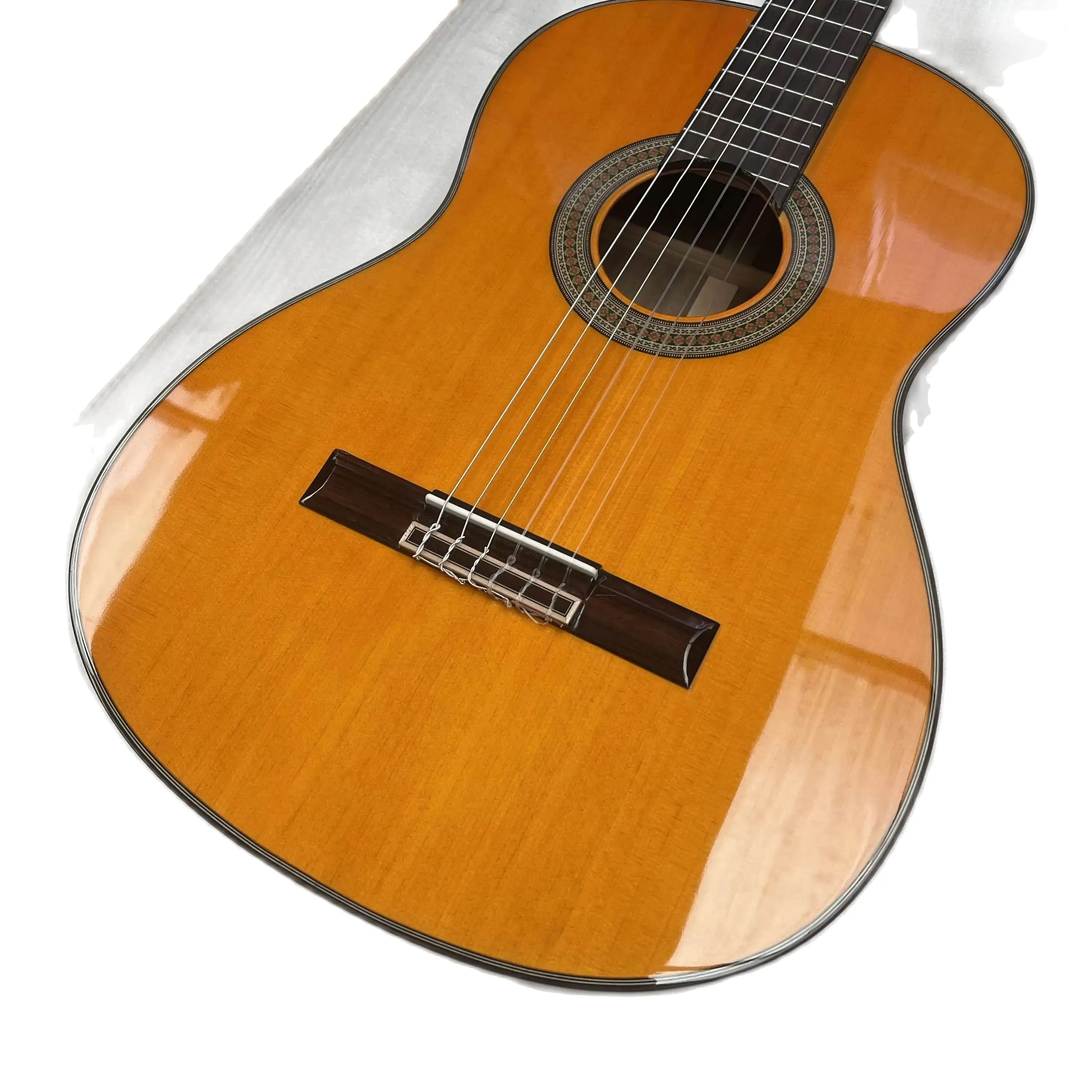 

New Arrival 41# Classical Acoustic Guitar Solid Wood In Yellow 240616