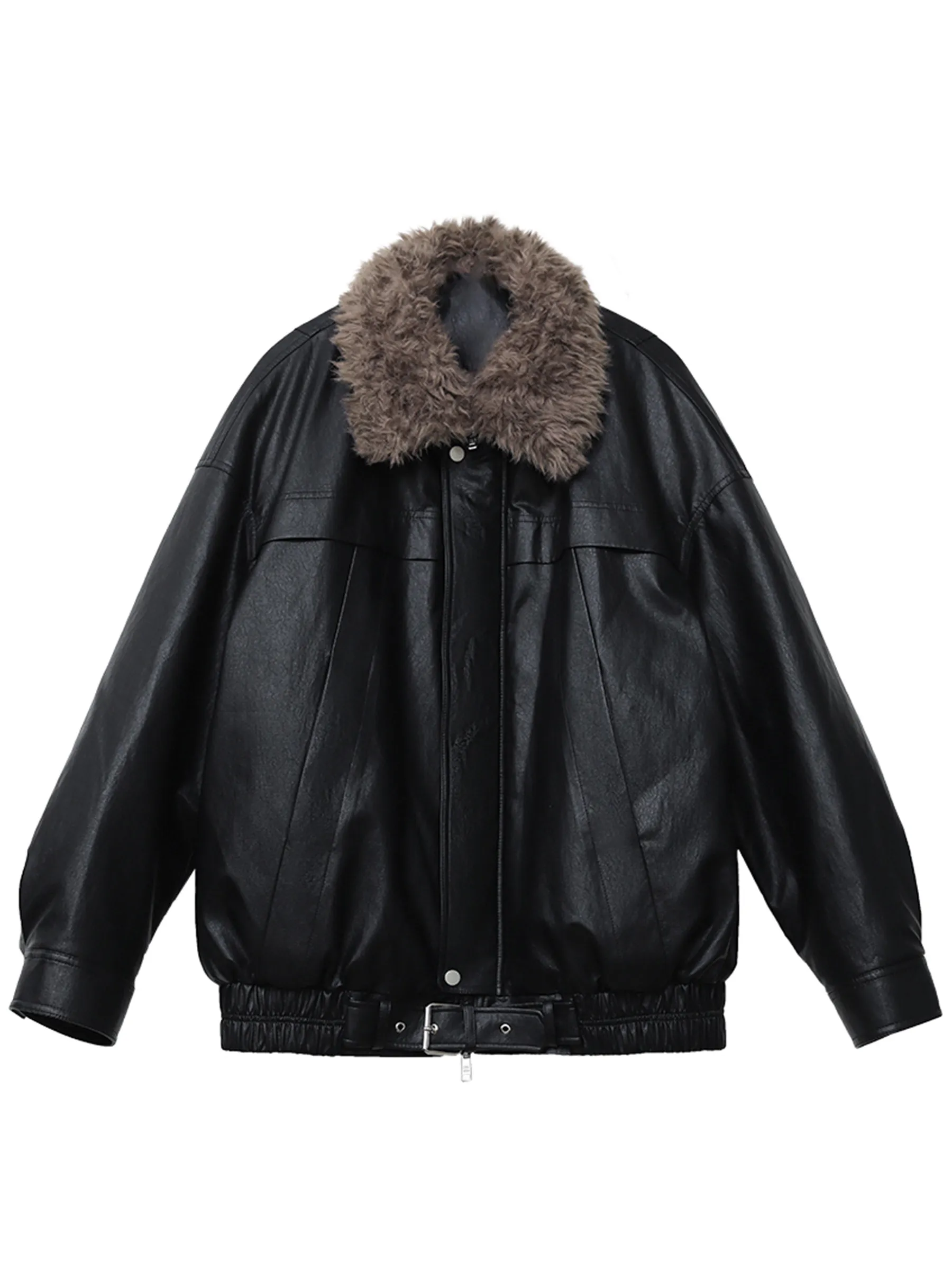 CHIC VEN Koreańskie płaszcze damskie ze sztucznej skóry, luźne, jednolite kurtki PU, damska kurtka puchowa z 90% białego puchu kaczego, odzież wierzchnia jesień-zima 2026