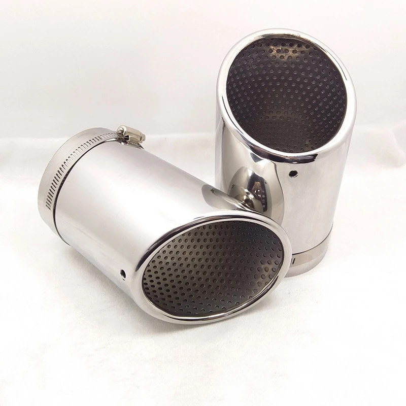 

90mm Suitable For Audi A8 Q7 Snap-On Tail Throat Muffler Audi Tail Throat Made Of Stainless Steel Audi A8 Tail Throat