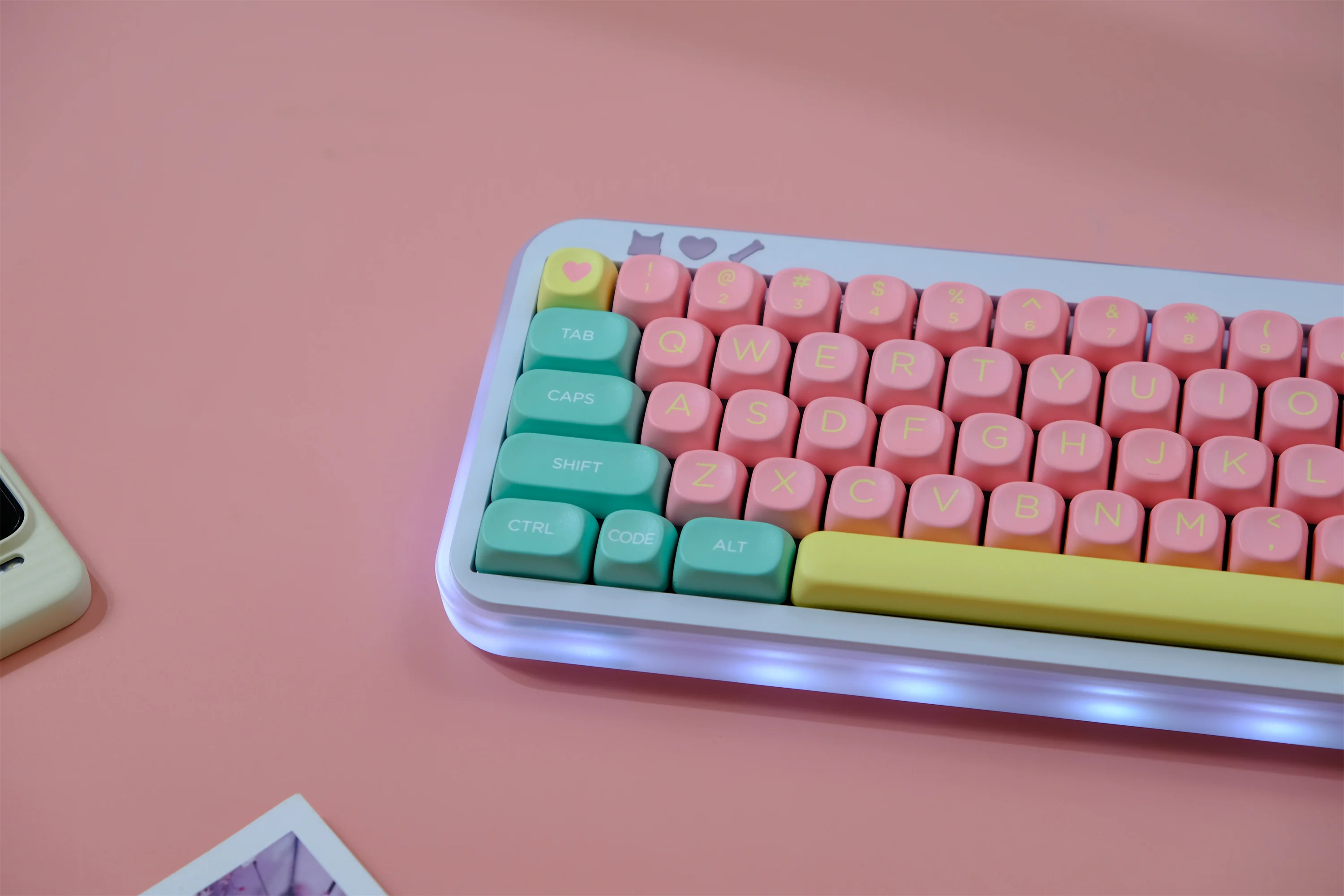 Lollipops 132 Keys Keycaps Set PBT Material MOA Profile DYE-SUB Wooting Personalized For CHERRY MX Switch Mechanical Keyboard