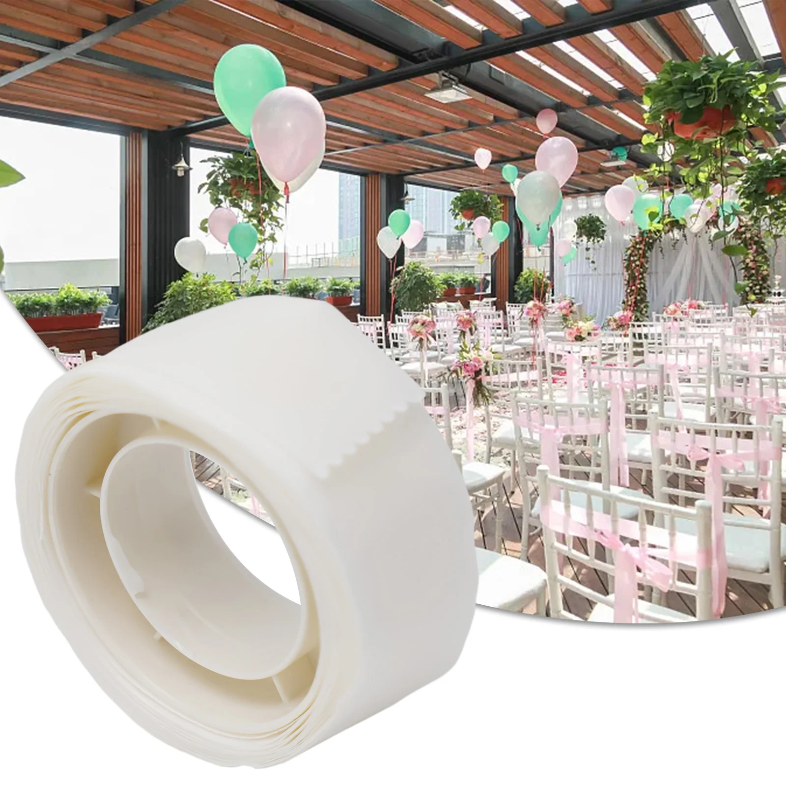 100 Point Balloon Adhesive Capsules Transparent Packaging Balloon Dispensing Point 1.2 Cm Diameter For Wedding Room Decorations