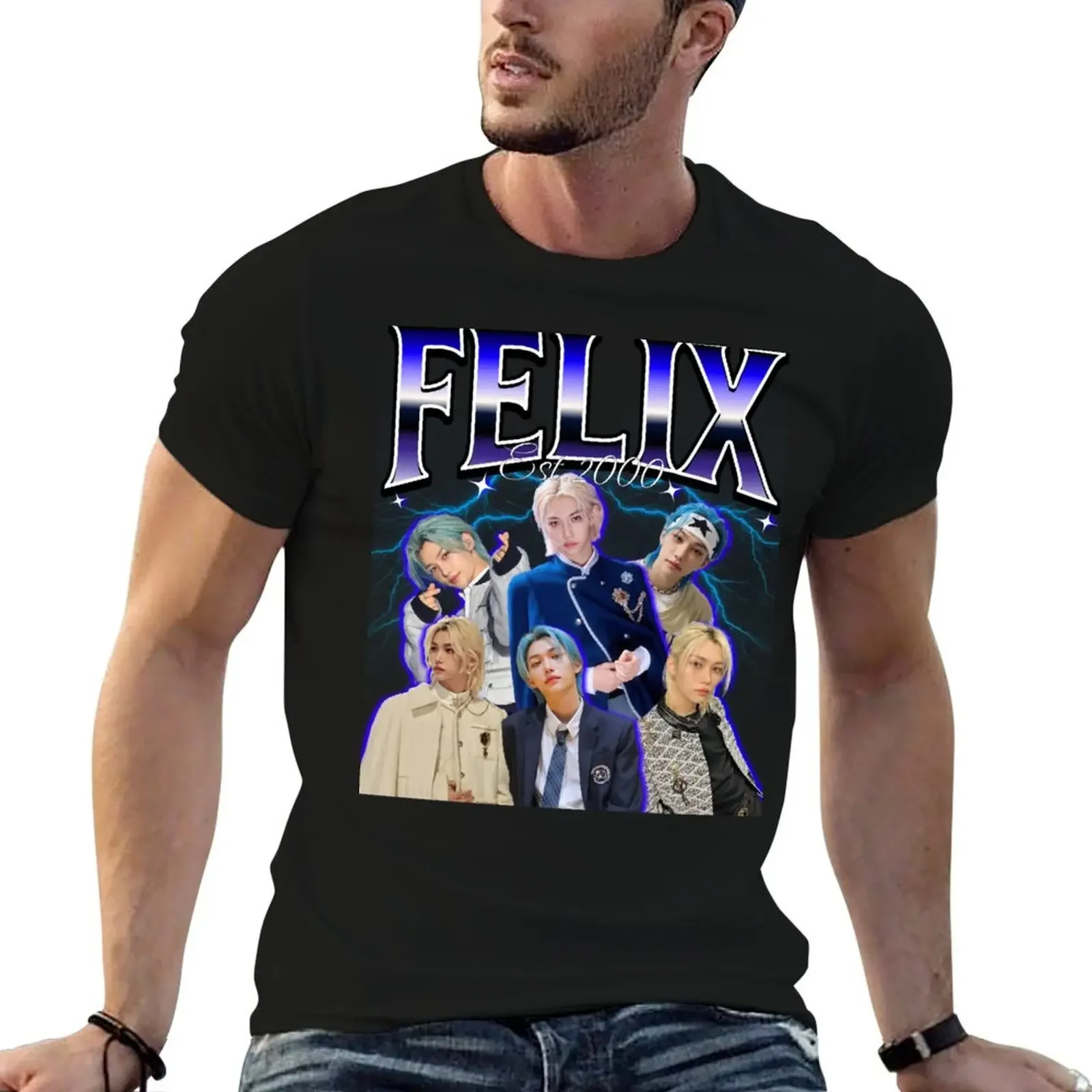 Felix 90s T-Shirt vintage t shirts sports fans mens shirts graphic tee