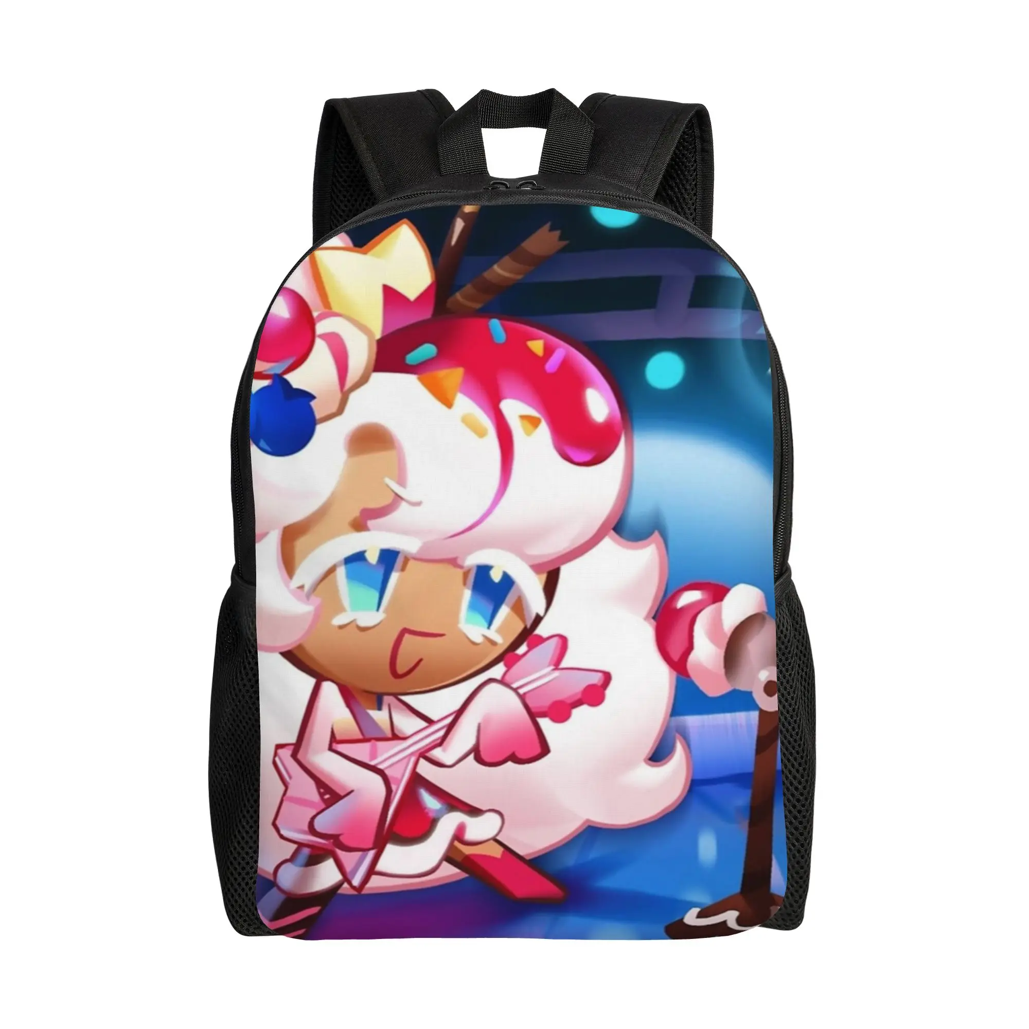 

Parfait Cookie Run Kingdom Backpack for Men Women Teenage High School Work Daypack Laptop Computer Canvas Bags Outdoor