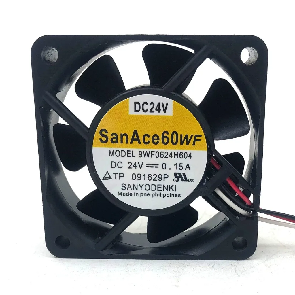 

1PC New for SANYO 9WF0624H604 DC24V 0.15A Cooling Fan With White Plug
