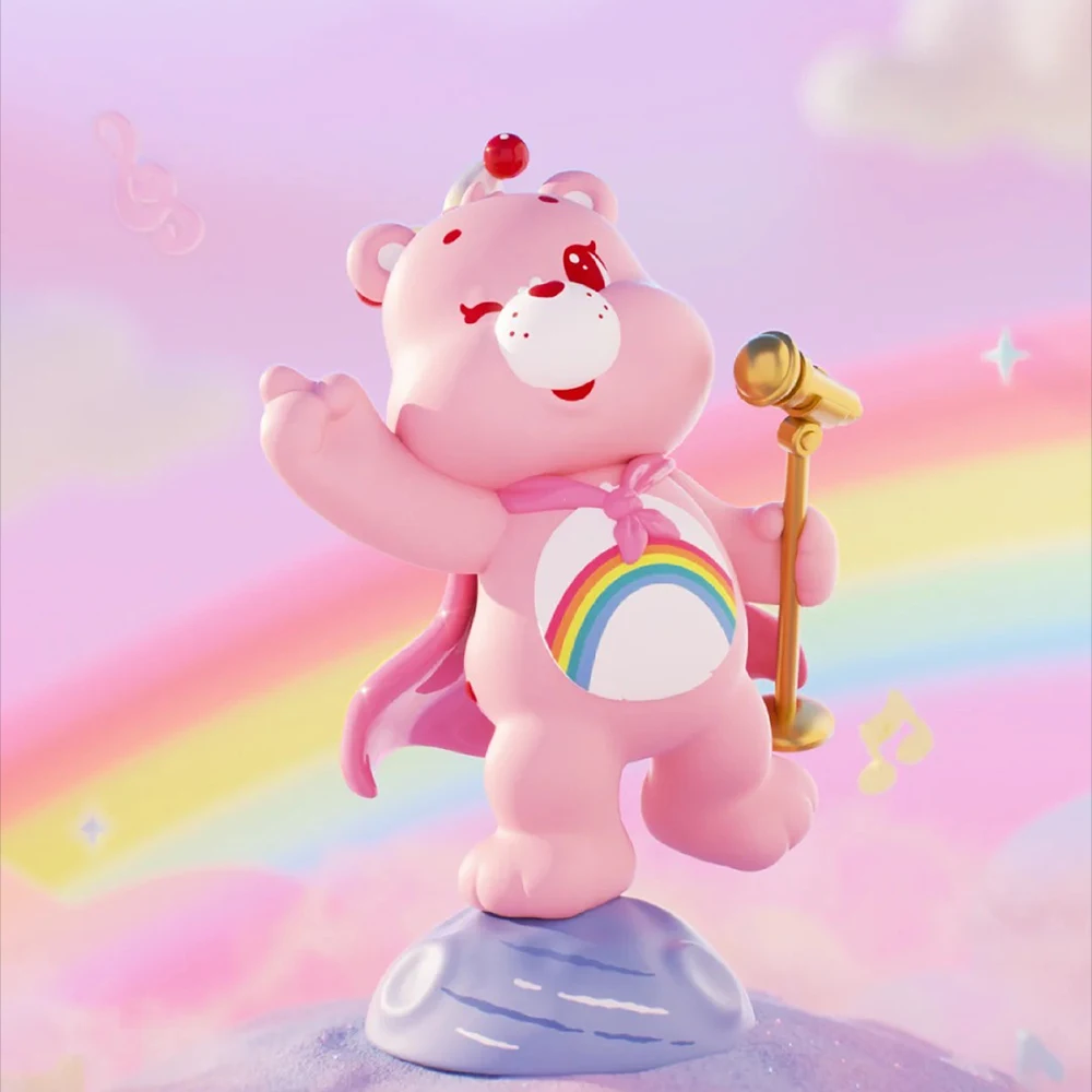Miniso Care Bears-caja ciega de la serie Planet curativa, adornos de moda hechos a mano, juguete para regalo coleccionable para decoración del hogar