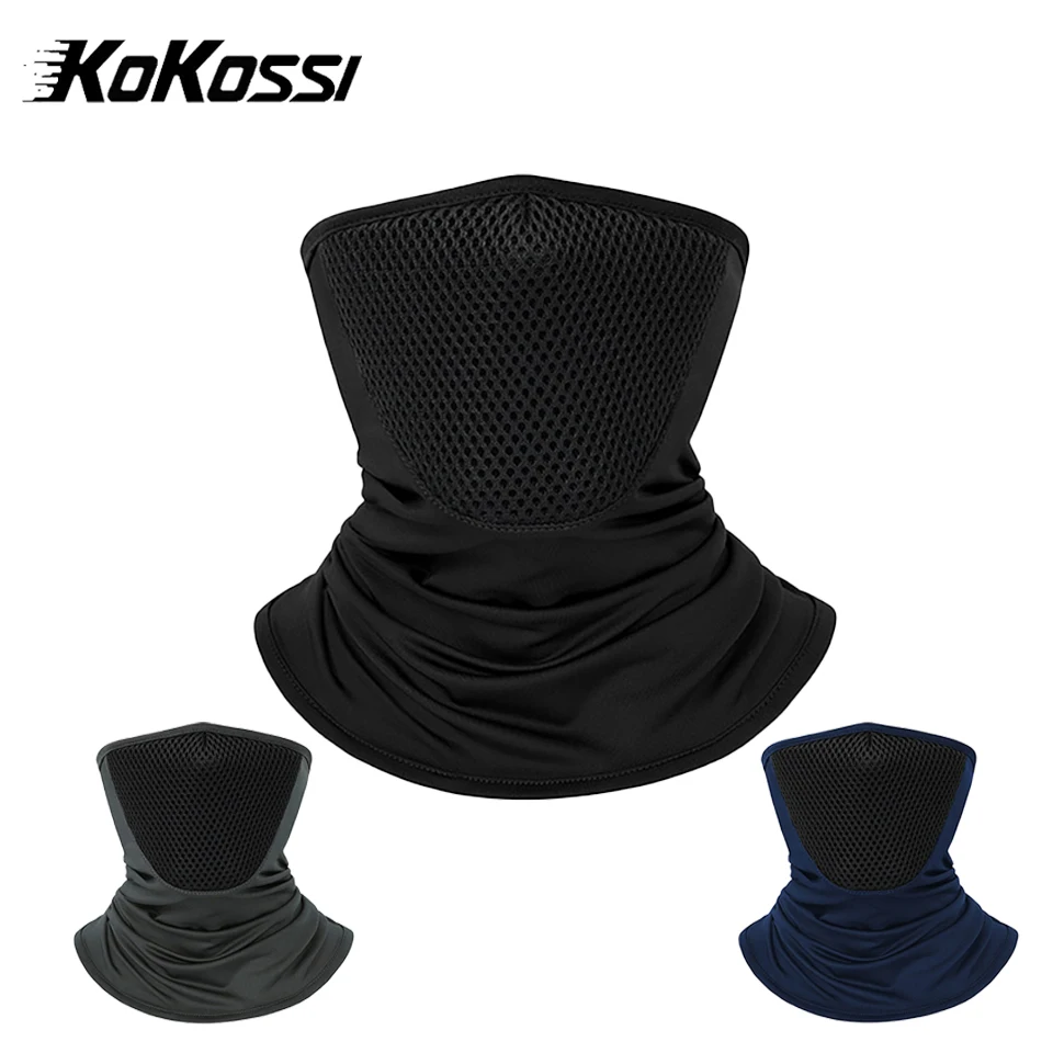 

KoKossi Summer Breathable Bandana Face Mask Outdoor Mens Hiking Cycling Mask Scarf Breathable Neck Gaiter Sport UV Protection