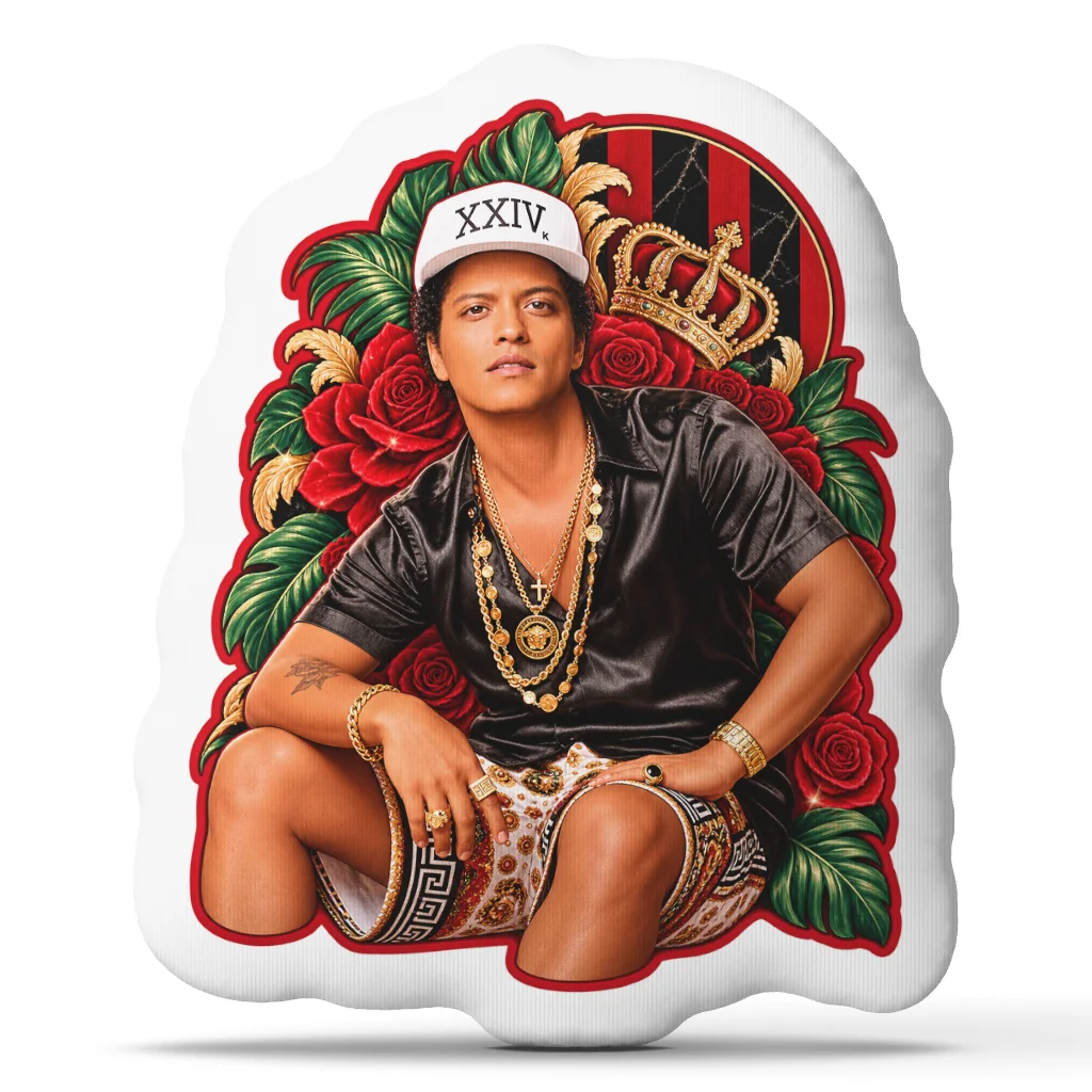 Bruno Mars Romantic (6) Shaped Pillow Cushion Irregular Stuffed Throw Pillow for Sofa Home Decoration Gift