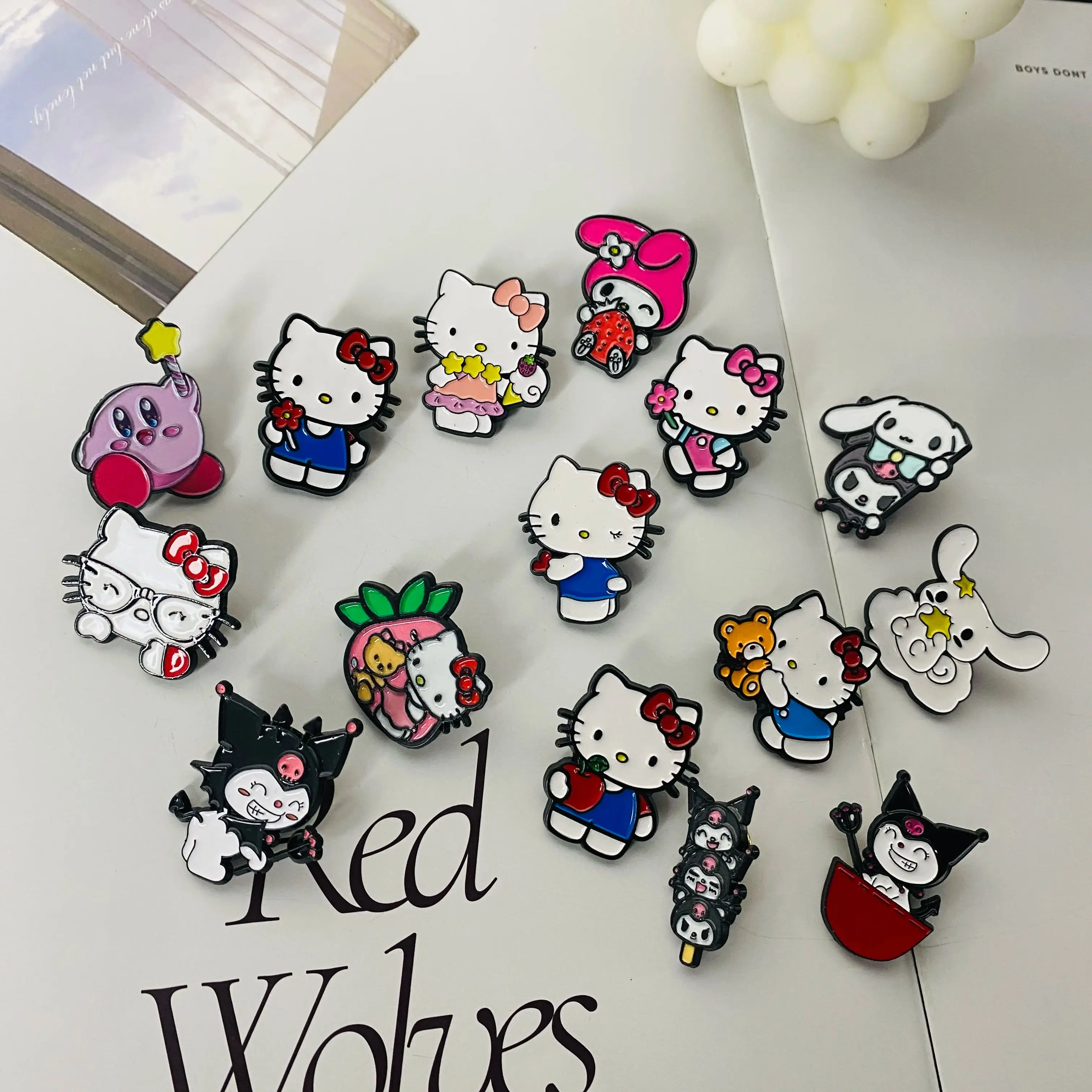 Anime Brooch Badge Cartoon Pins Enamel Lapel Pin Collect Badge Cute Children Gift Jewelry Adorn Backpack Hat Collar Brooches