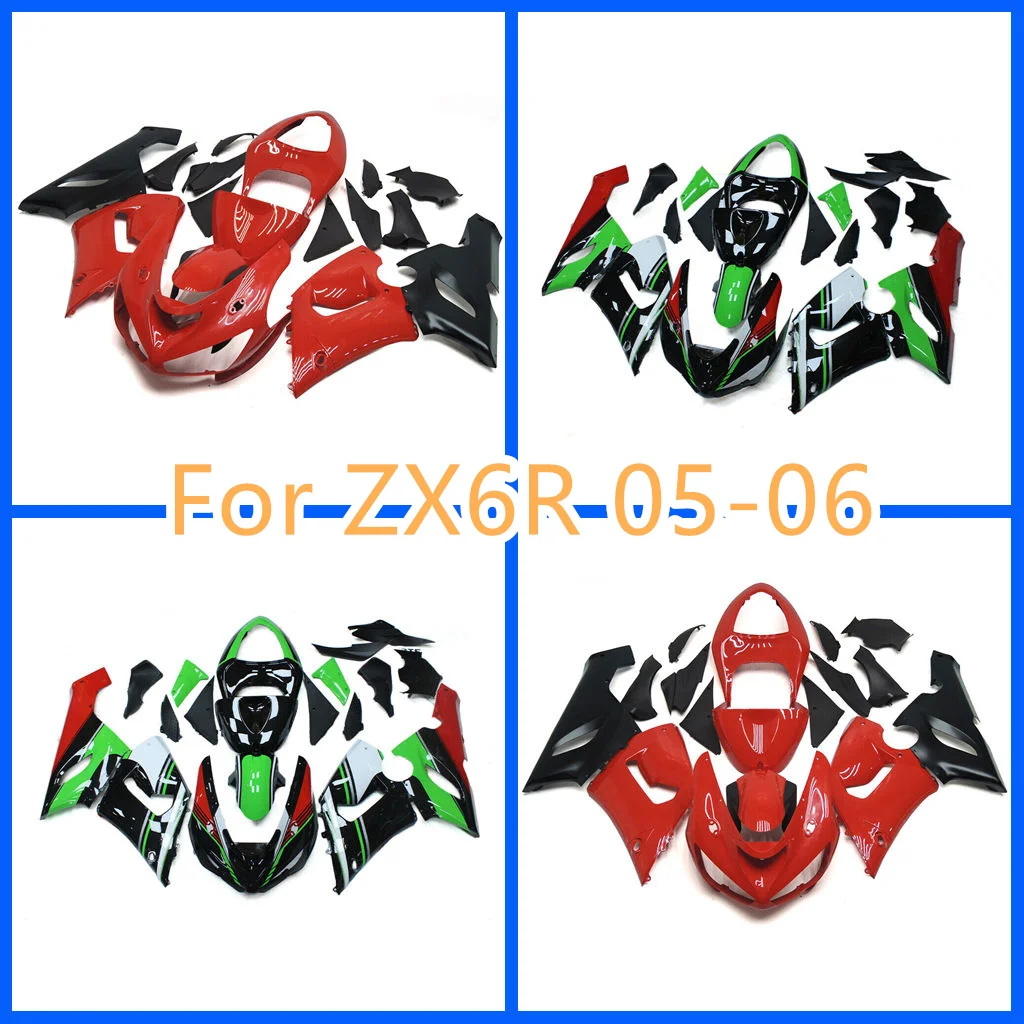 

Бесплатный комплект обтекателя мотоцикла на заказ для Kawasaki 2005 2006 Ninja ZX6R 05 06 ZX-6R ZX 6R, запасные части для шоссейных гонок