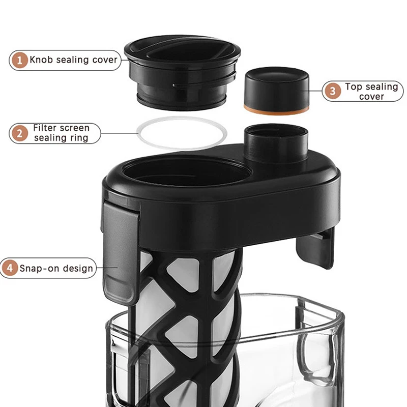 

Coffee pot with scale refrigerator cooler kettle practical high temperature resistant household tea cold brewing kettle