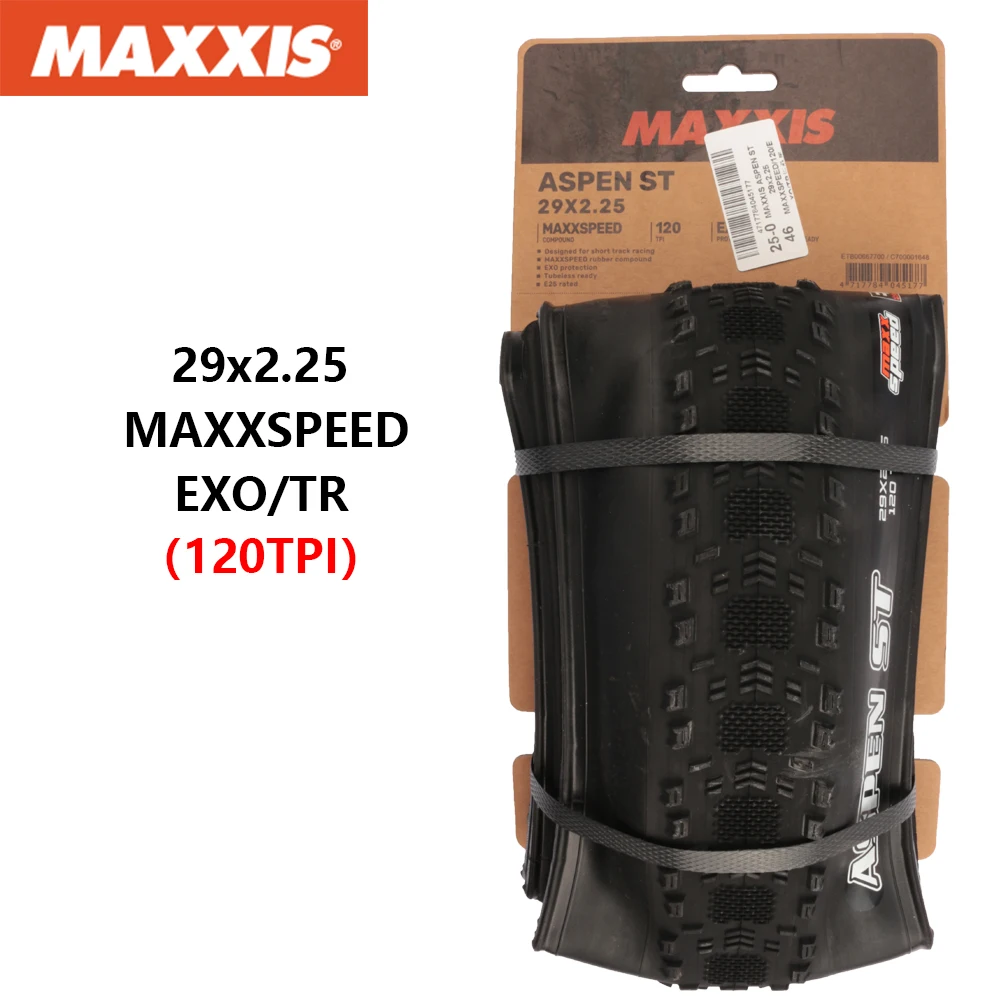 MAXXIS ASPEN ST Fahrradreifen, zusammenklappbar, pannensicher, schlauchlos, Fahrradreifen 29 x 2,1 29 x 2,25 Mountain Original XC Offroad-Fahrradreifen – Detail 2