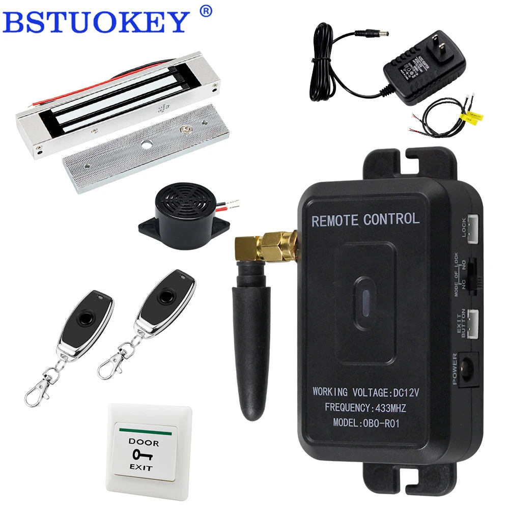 Wireless 433Mhz Remote Control Kits Door Entry System Access Controller with Locks Support Relay Open Time 0/5/10s Toggle mode