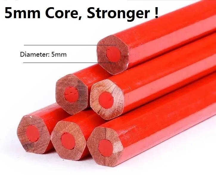 Red And Blue Double Ended Carpenter Checking Pencil 5mm Core Extra Thick