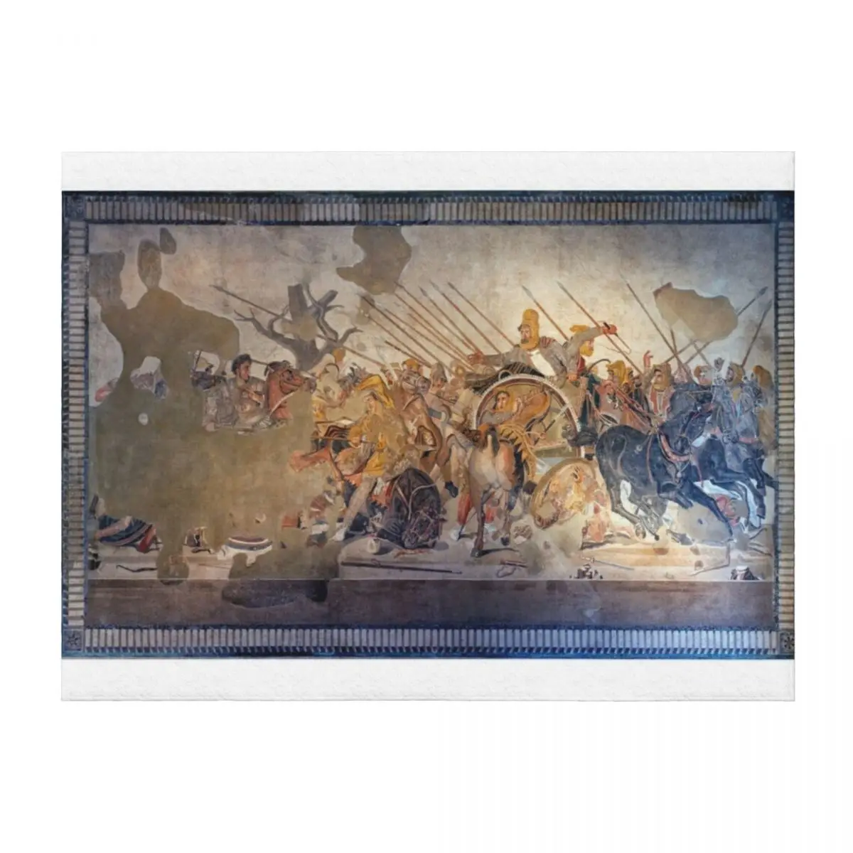 

Battle of Alexander the Great and Darius III mosaic Throw Blanket Sofa Throw Beautifuls Thermal Thin Blankets